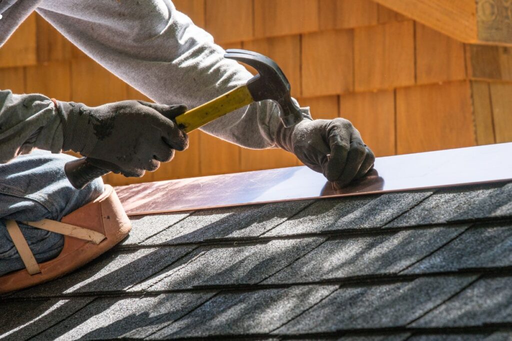 Roof flashing repair